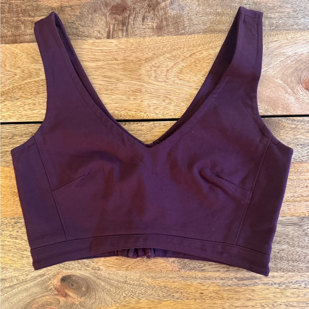 Sunday Best Purple Crop Top Seamless Design